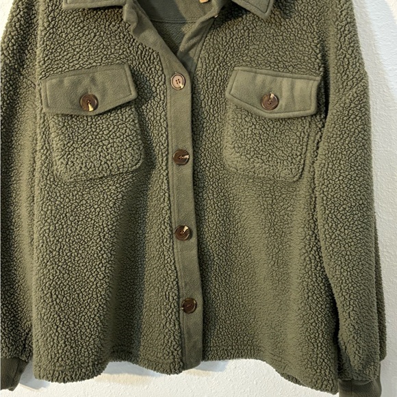 Pink Rose Women’s Fleece jacket - Picture 3 of 9